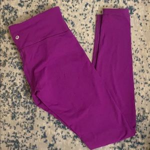 Lululemon purple full length thick leggings